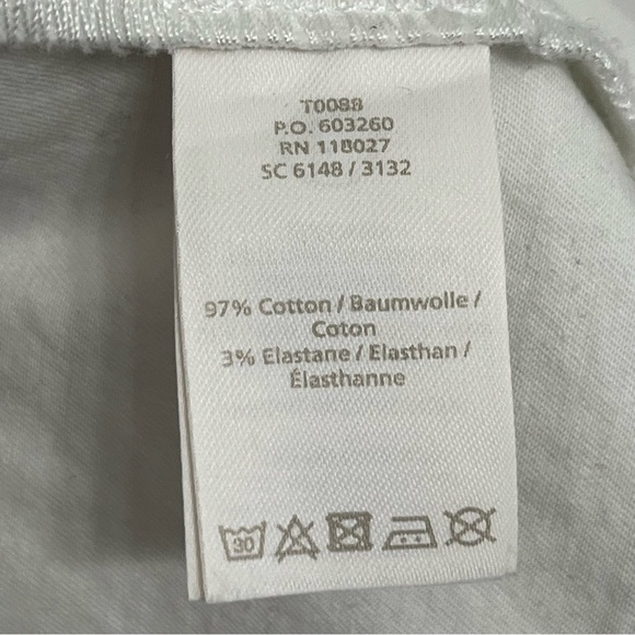 Boden white cotton zip button 2 pocket mini skirt, size 10 US. - Picture 6 of 7